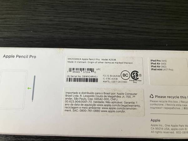 Apple pencil pro like new in box model A2538 - electronics - by