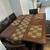 Wooden dining table and chairs 2 thumbnail
