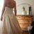 WEDDING DRESS - Marisa SIZE 6, A-line Gown, beaded bodice 2 thumbnail