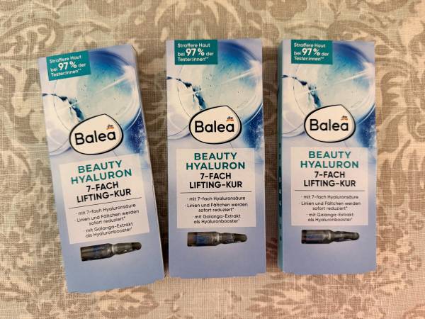 3 Boxes Balea Beauty Hyaluron 7-Fold Lifting Ampoules - German Skincar 1