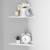 Clear Acrylic Corner Wall Shelves - Set of 2 (one new, one use) 1 thumbnail