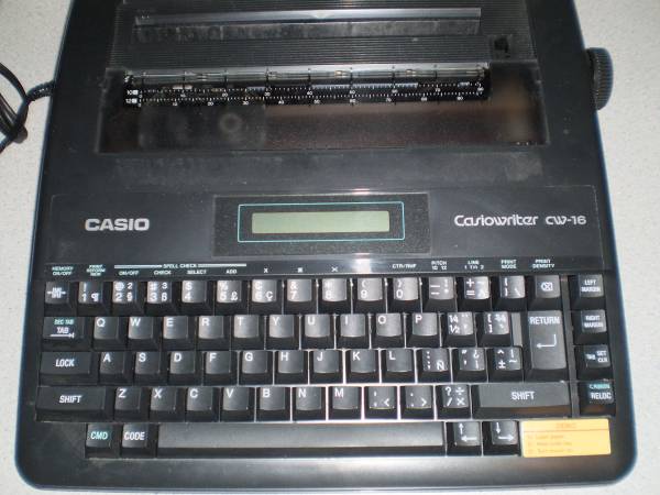 Casiowriter CW-16 Electronic Typewriter  Made in Japan, 1985 1