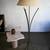 Vintage late modern bronze tripod floor lamp 5 thumbnail