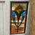 36” solid wood door with stained glass window. 2 thumbnail