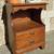 Vintage Single Solid Walnut Nightstand With Two Pull Drawers (Delivery 6 thumbnail