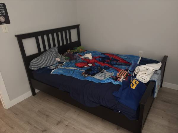 Queen Bed Frame + Bed 1