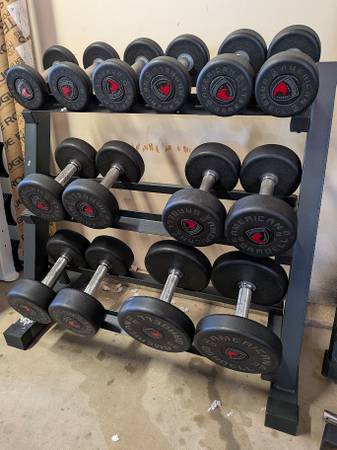 American Barbell Urethane Dumbbell Sets (5-75) and (50-75) 1