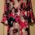 Calvin Klein Size 2 Bold Floral Red Dress 1 thumbnail