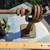 Antique/Vintage Benchtop Belt Pulley and small Pipe Holder 2 thumbnail
