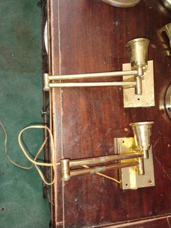 Brass wall lamps 1