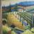 Tuscan landscape Original Oil Painting 34x34" 2 thumbnail