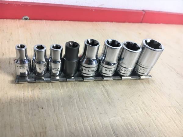 Snap On 8 pc Combination Drive TORX Shallow Socket Set 1