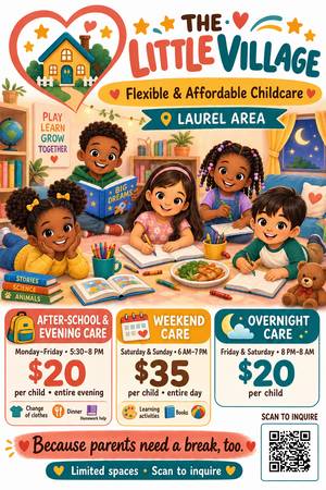 Affordable After-School, Weekend & Overnight Childcare – Laurel Area