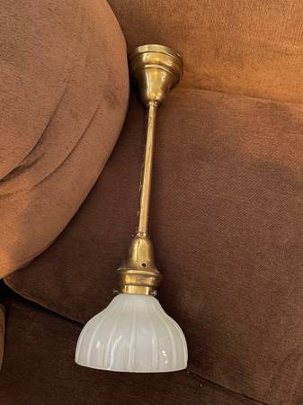 Antique Brass Ceiling Light Fixture 1