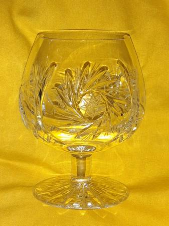 Crystal brandy snifter 1