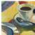 Abstract Robert Frame Coffee Cup Oil Painting 1 thumbnail