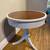 Leather Top Drum Table 6 thumbnail