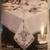 Vintage Macys Battenburg Lace Tablecloth - New 2 thumbnail
