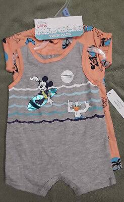 Disney Baby 2-Pc. Mickey Mouse & Donald Duck Outfits Sz 3-6 Mo. 1