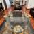 Designer Coffee Table Set - Glass Top & Matching Stools, flat rug 5 thumbnail
