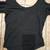 Open Shoulder Ribbed Black Bodysuit Size Small 10 thumbnail