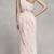 New Vera Wang for White Blush Ruffle Maxi Cocktail Dress 2 thumbnail