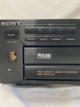 Sony CDP-C515 5-Disc CD Changer Player w/ Remote Made in Japan