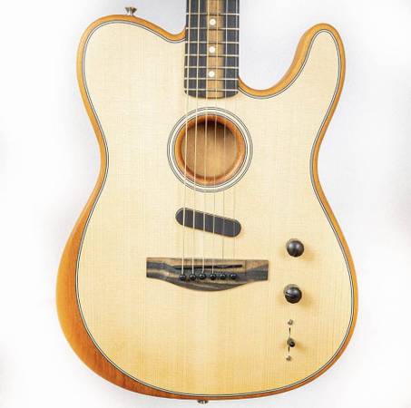 Fender American Acoustisonic Telecaster 2020 Natural 1