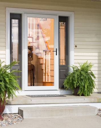 Storm Door Glass Insert for Fullview 36-in x 81-in White