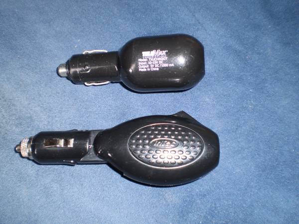 12V to 5V USB Car adapter, Intec and TeleMax 1