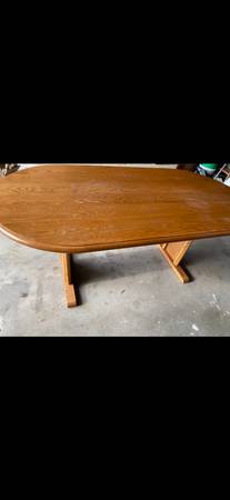 Solid wood dining room table 1