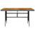 vidaXL Garden Table Solid acacia wood, PE rattan, powder-coated steel 3 thumbnail