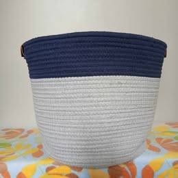 Large 16w x 12h Woven Storage BASKET Blanket Laundry Toys Yarn 1