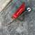 Decorative Garden Planter Wheel-barrel Red metal &Wood 6 thumbnail