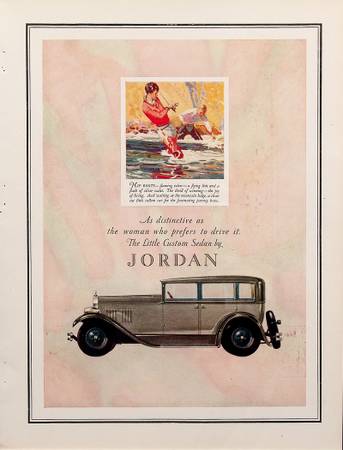 Original 1927 Jordan Automobile Ad 1