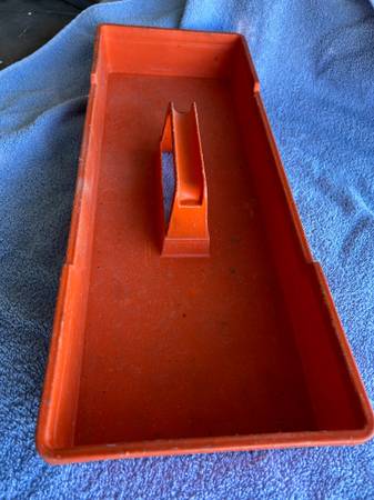 Tool Tray ~ Single ~ Compartment ~ Orange 1