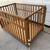 NUline Foldable Wooden Crib on Wheels 1980s 4 thumbnail