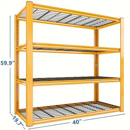 New in Box Heavy-Duty 40"W x 20"D x 60"H Garage Shelving Unit 1