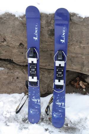 LINE Mickenick Pro Model Snowblades – 98 cm + Line FF CAM Bindings – $ 1