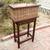 Rustic Rustic 1920s one piece woven/wood Sewing Box/Console Table 1 thumbnail