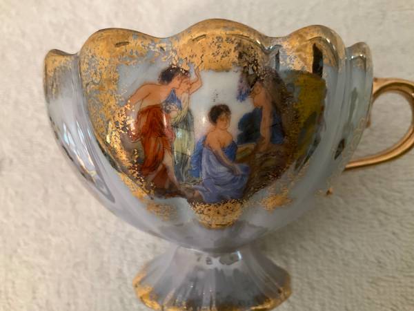 Lefton China Hand Painted Iridescent Tea Cup -  #20583 1