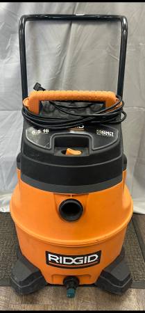 RIDGID ROLLING SHOP VAC MODEL WD18510 *WORKS GREAT 1