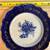 Pair of Antique WH Grindley Flow Blue Salad Plates 4 thumbnail