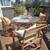 Mid Century Glass and Metal Patio Table, Chairs and Lounge 4 thumbnail