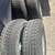 4- 8 lug galvanized wheels and tires   235/80/16 3 thumbnail