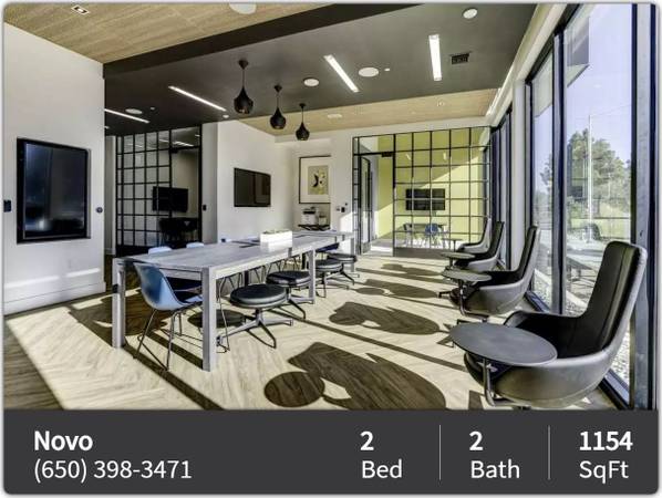 $4,756 / 2br - 1154ft2 - Incredible resort style amenities! 2 bed / 2 bath / 1154 sq ft (Mountain View)63847325274115120