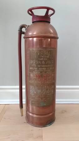 Vintage Copper fire extinguisher 1