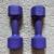 Pair of 5-pound vinyl coated dumbbells 5 LB fitness workout weights 2 thumbnail