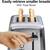 Hamilton Beach 2 Slice Toaster wide bagel slots stainless steel 5 thumbnail