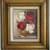 Antique Still Life Roses Oil painting canvas Expensive Frame Hoskins 1 thumbnail
